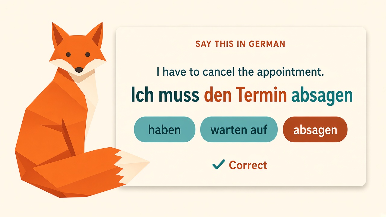 Say the sentence, then the app highlights the verb and the noun